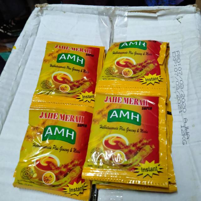 

Jahe Merah Sachet AMH isi 12 Sachet
