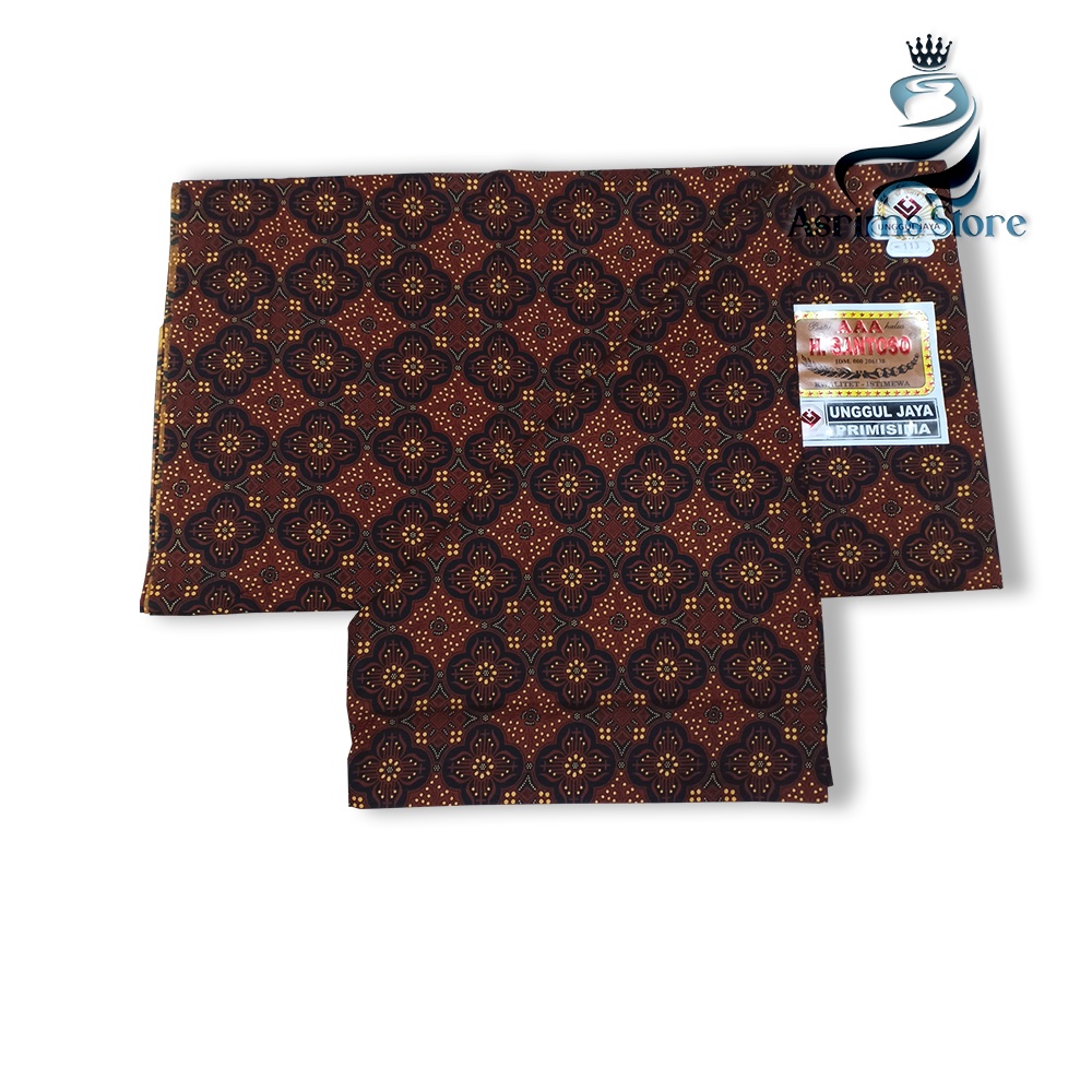 Kain Batik Jogja Jarik Batik Samping Kebat Jogjaan Hitam Putih Santoso AAA Premium Original-59AAA