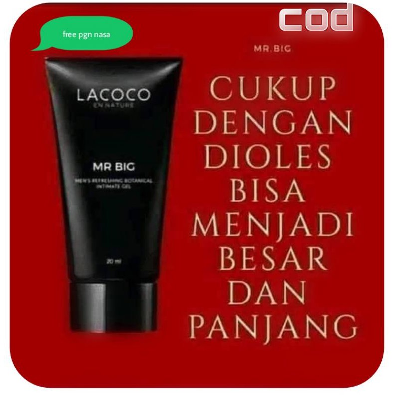 Lacoco Mr big pembesar Mr p  laki laki original nasa