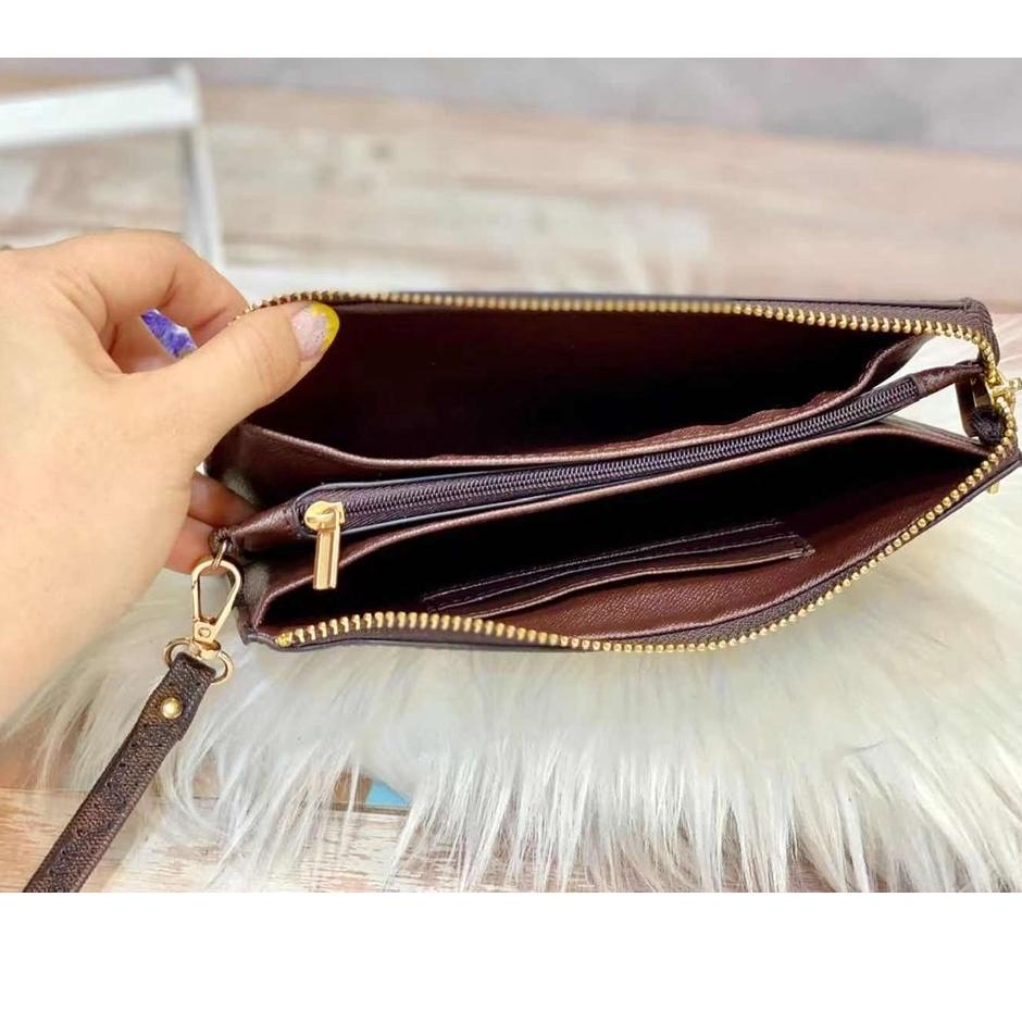 Dompet 3300 ( ASLI IMPORT ) SUPER PREMIUM 3 Ruang dompet wanita Pouch Coach clutch 6866 [TET.10Jn22ᴼ