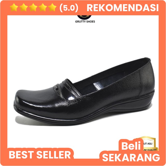 Grutty AX017 Sepatu Pantofel Wanita Kulit Asli Sepatu Formal Sepatu Pantopel Kerja Resmi Kantoran