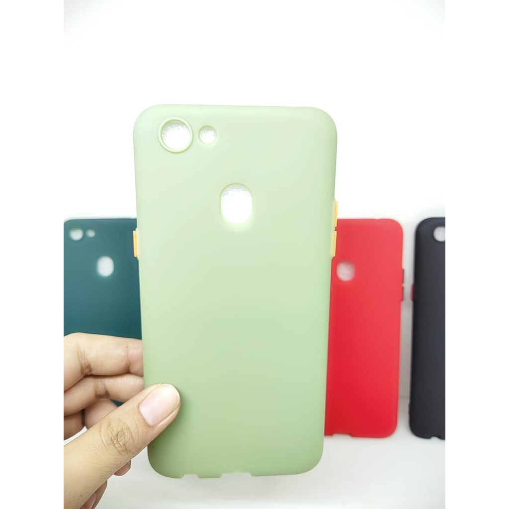 SMPC TPU Candy Oppo F5 F5 Plus 6.0 inch SoftCase Macaron Protection Camera Tombol Warna