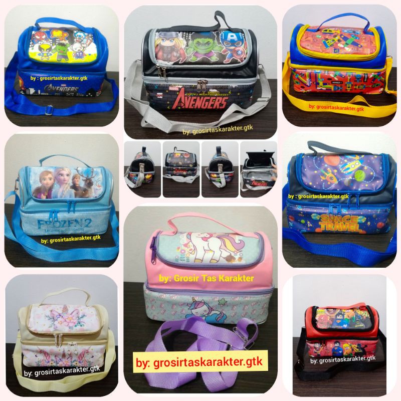  Tas  Bekal Anak Unicorn LOL Pony Foil Lunch Bag Kantong 