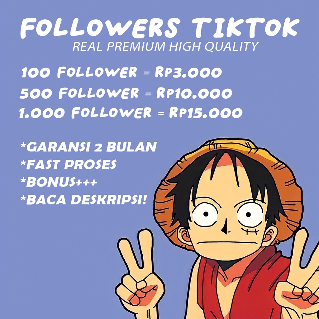 FOLLOWER TIKTOK REAL BERGARANSI