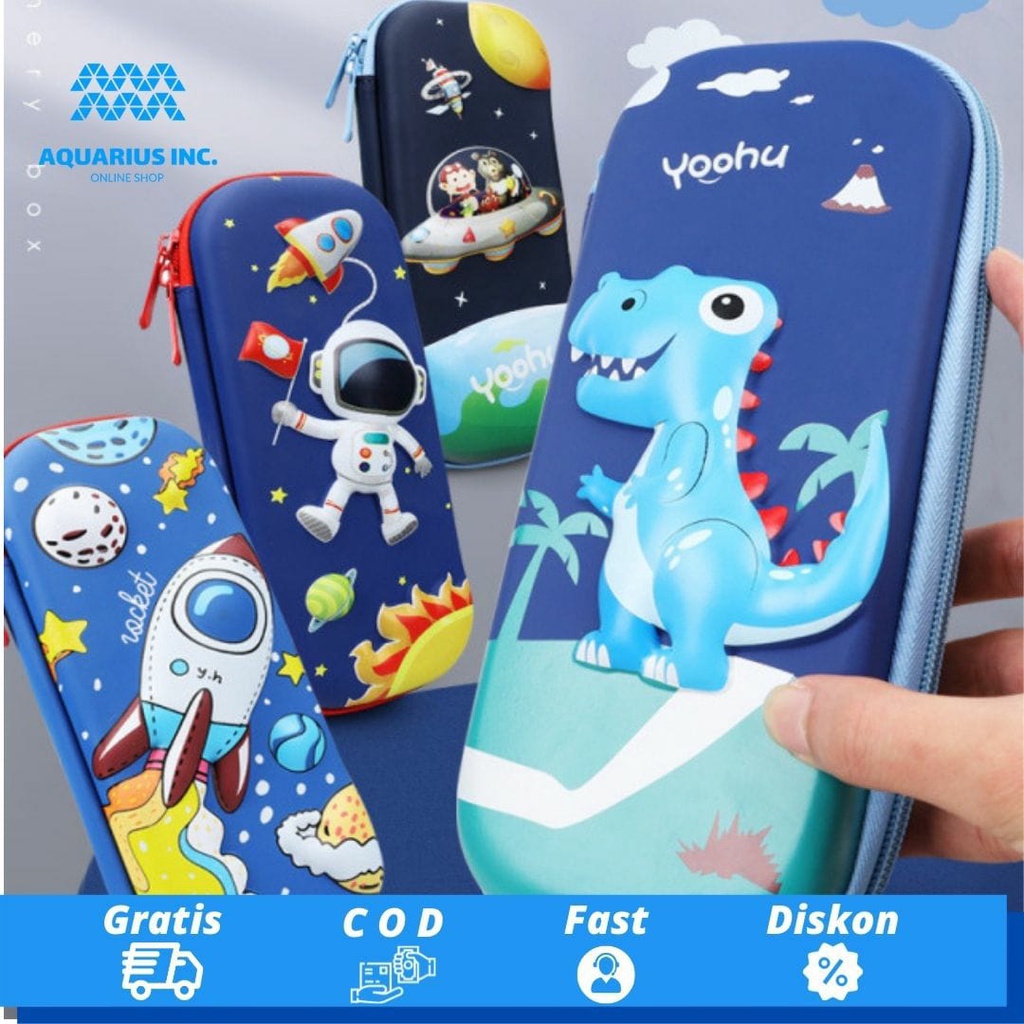 

3DPencil Case / Tempat Pensil / Kotak Pensil 3D Unik Lucu