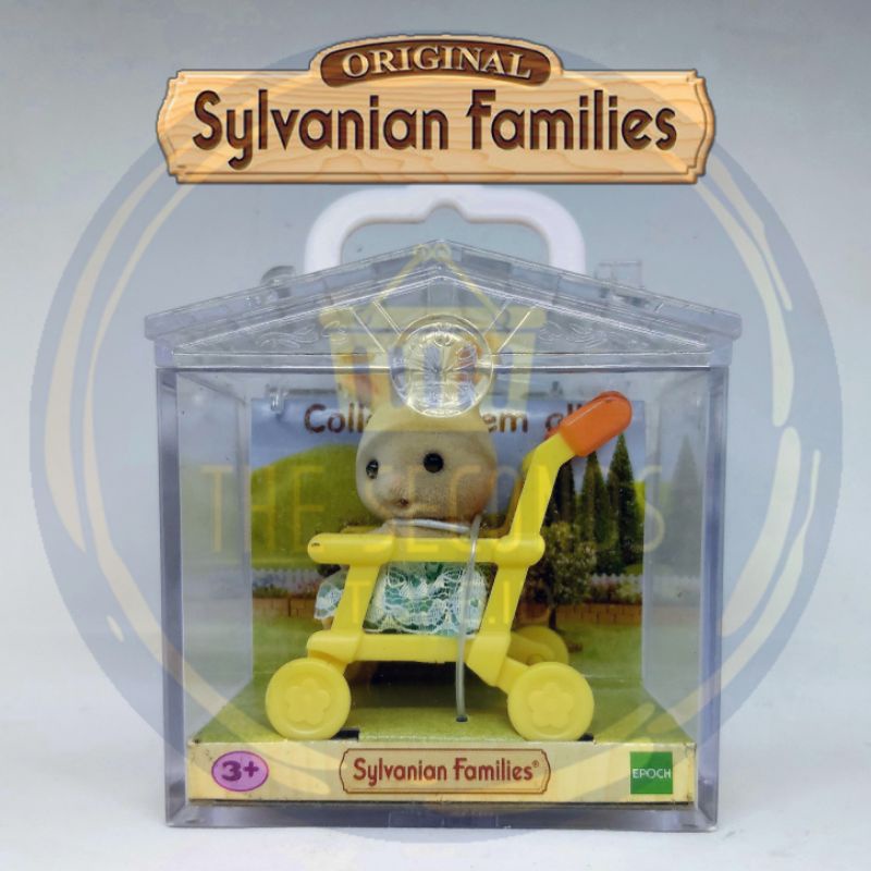 Sylvanian Families - Baby Rabbit on Stroller - Original Sylvanian Families