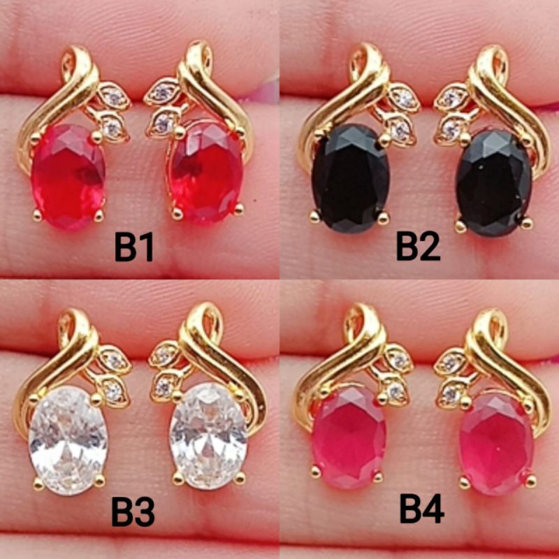 Anting lapis emas model tercantik dan terlaris ready