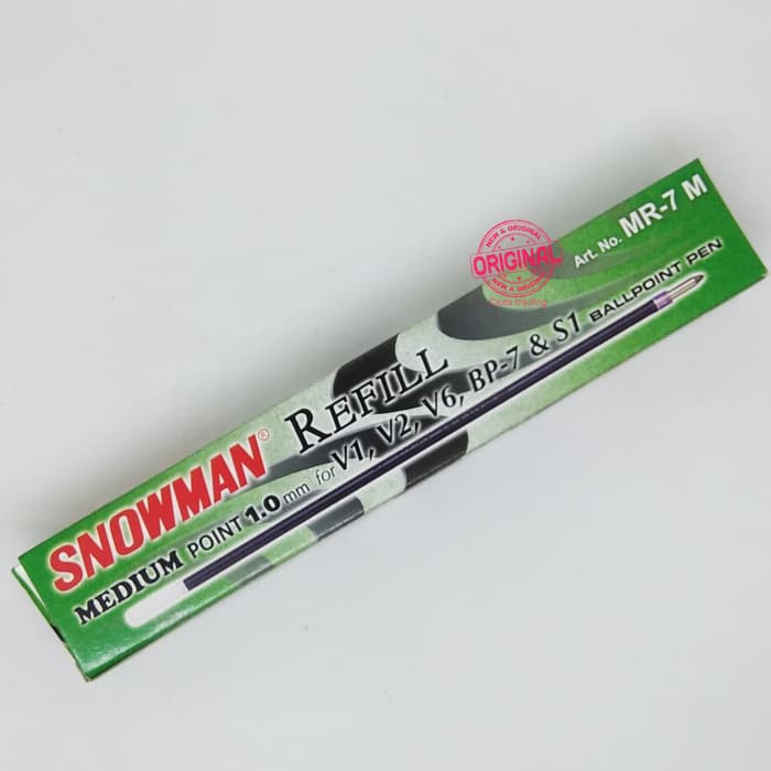 

Snowman Refill MR-7 M (Big Pack/ Per Gross) - Hitam
