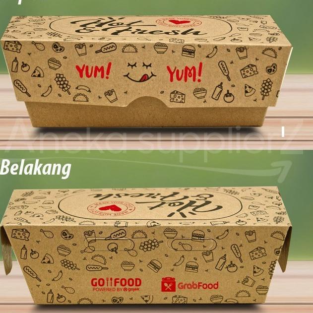 

Trendy Kotak Dus Box Corn Dog Corndog 50 pc ✓