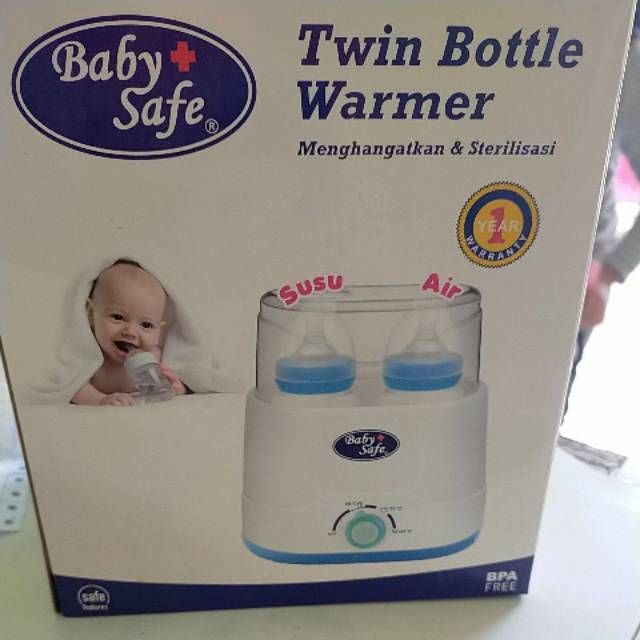 Twin bottle warmer baby safe