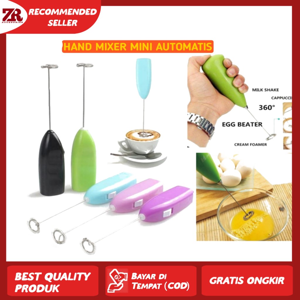 Promo Mini Mixer Mikser Pengaduk Adonan Telor Minuman Elektrik Eleketrik Mini Murah