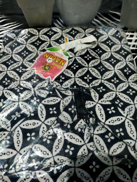 Tunik Shibori Black Tunik Batik Tunik Sibori Modern Monocrome Kerja Kantor Seragam Tunic Monokrom