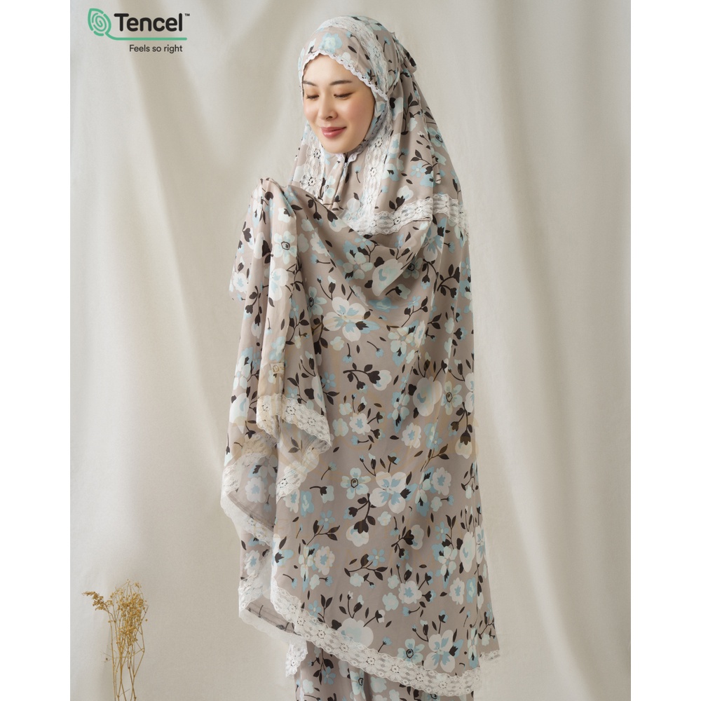 Mukena Blossom Abu - Mukena 2 in 1