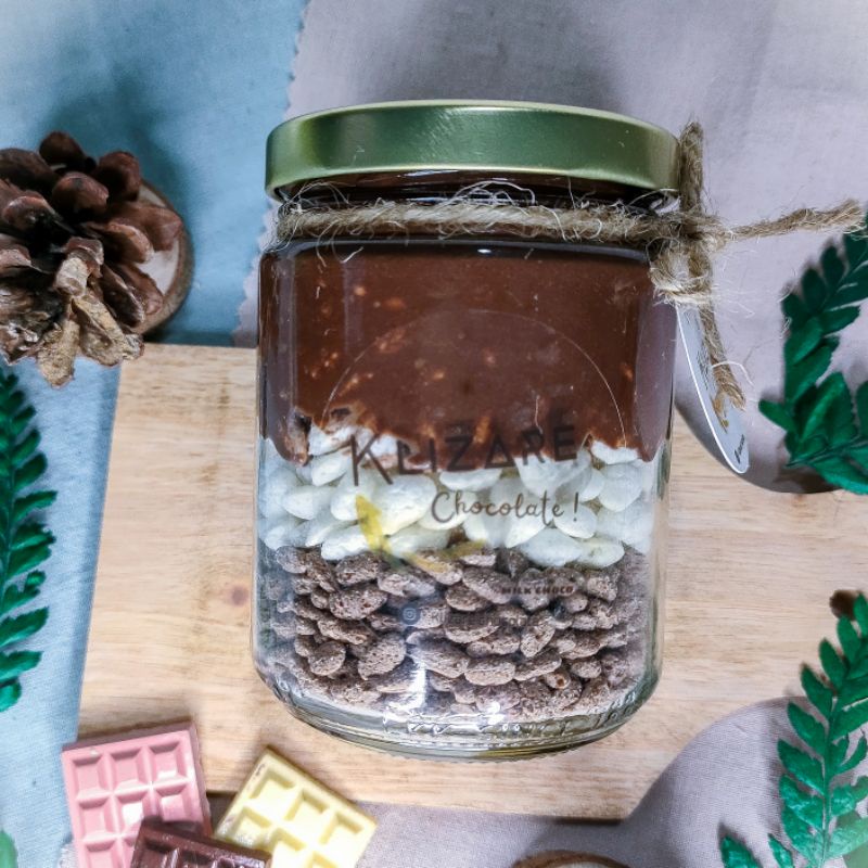 

CHOCO JAR ORIGINAL/CHOCO IN JAR/KLIZARE CHOCOLATE/CHOCO CRUNCHY/DESERT CHOCOLATE/COKLAT LUMER