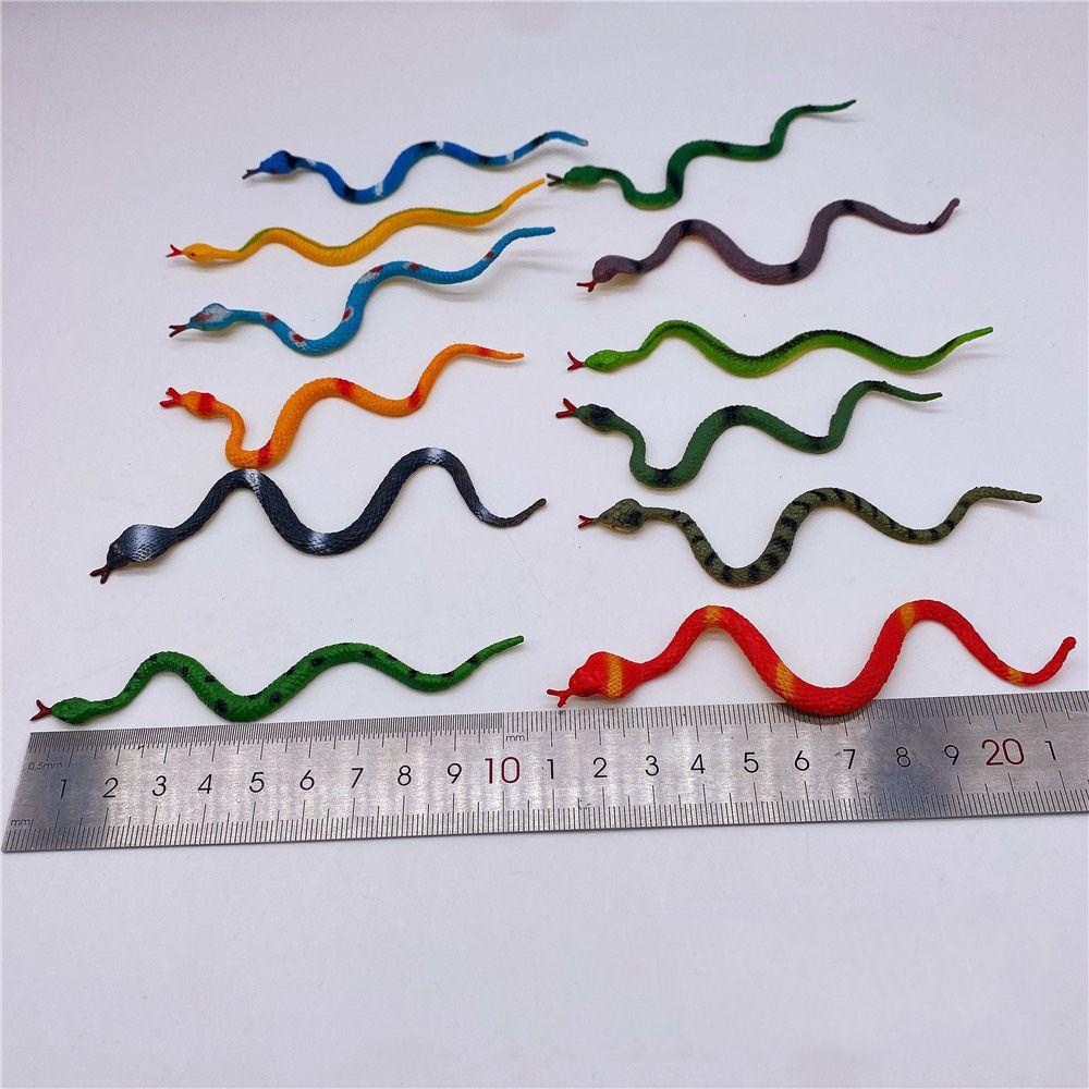 R-flower 24PCS Plastik Snake New Prop Untuk Dekorasi Anak Gag Prank Favor Mainan