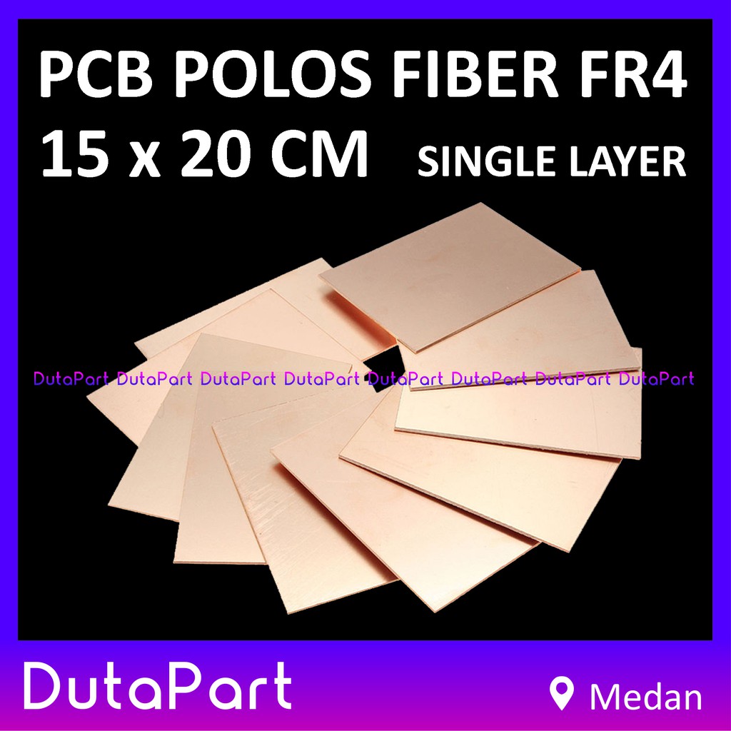 15x20 cm PCB Polos Fiber FR4 Satu Sisi Single Layer 15*20 Kualitas Bagus