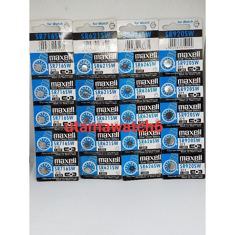 Baterai 927 / 395 maxell original batu baterai jam tangan crono aktif