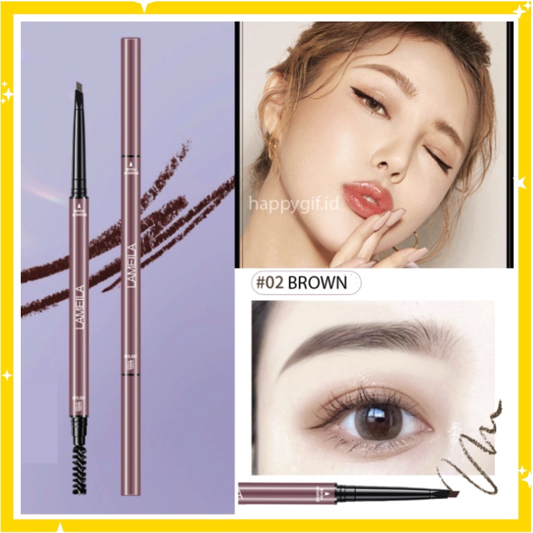 LAMEILA Pensil Alis 2 in 1 Kepala Ganda NEW Eyebrow LA136 832
