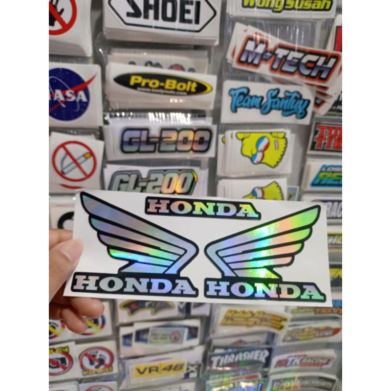 sticker rpinting SAYAP HONDA KECIL HOLOGRAM