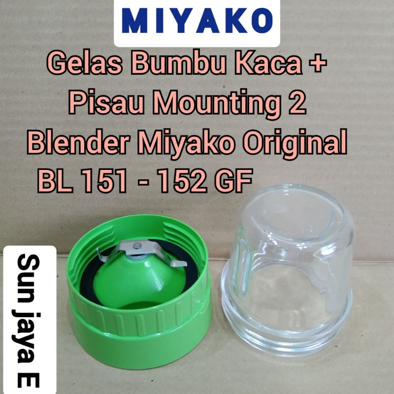 Blender Miyako Gelas bumbu Kaca BL 151 GF - 152 GF Original