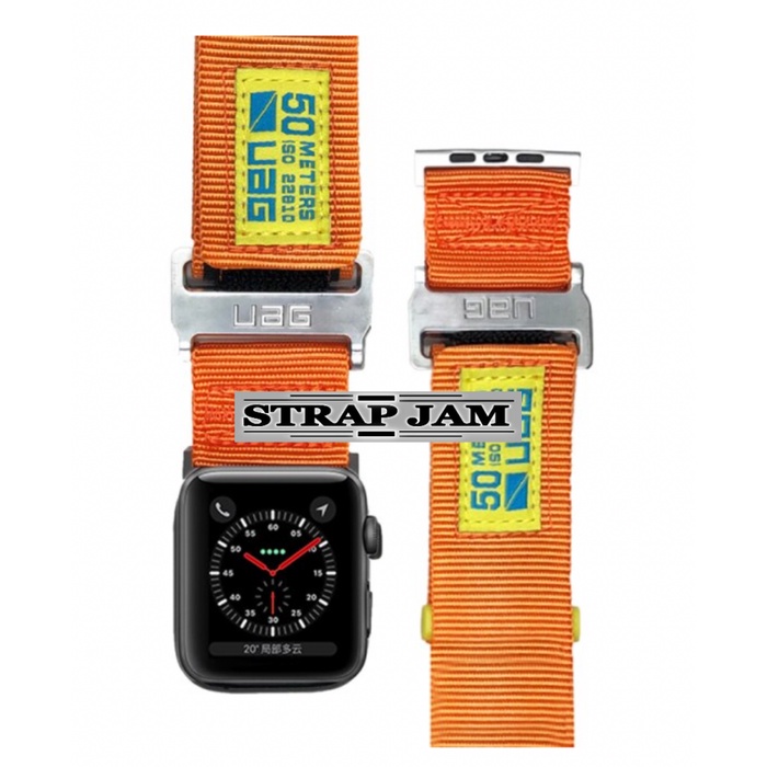 UAG Active Tali Jam Apple Watch 42mm 44mm 45mm - Strap Cowok Nilon Lebar 30mm Keren