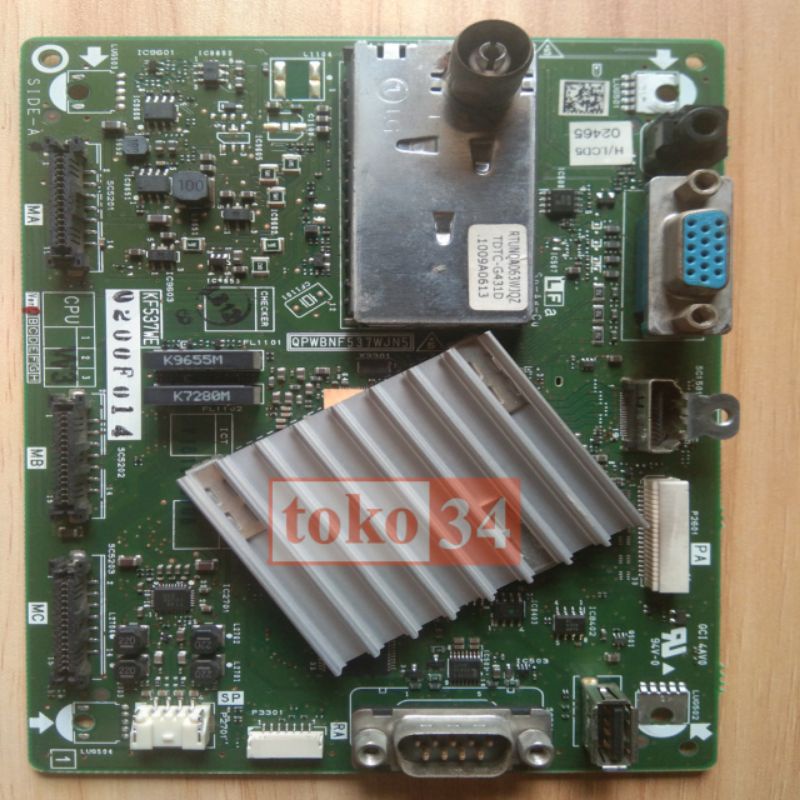 Board Panel Tv LCD SHARP 32 inch/ Motherboard Tuner nomor model LC-32L4071