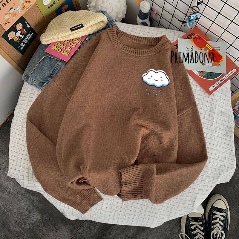 COD Sweatshirt Tebal Kartun Lucu Wanita All Size Fit to L