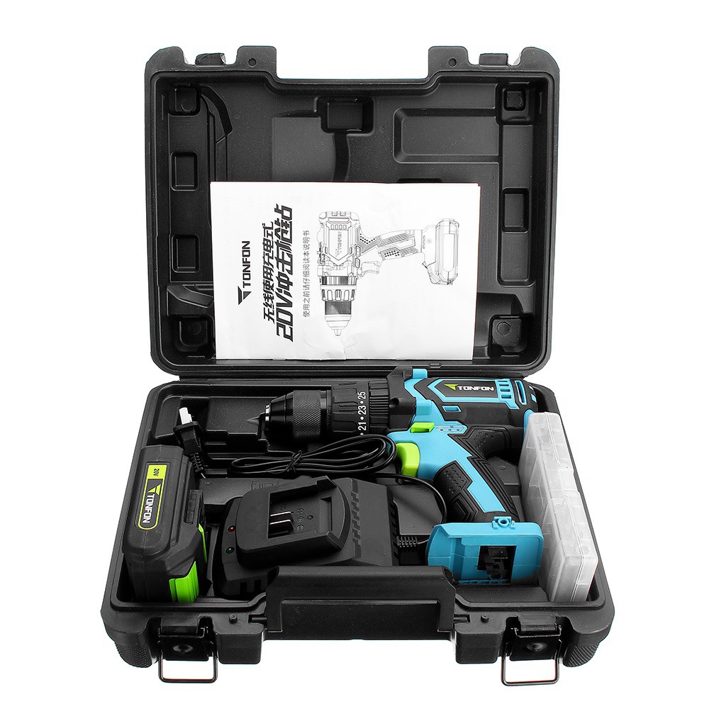 XIAOMI TONFON - 12V Electric Cordless Screwdriver Impact Power Drill - Bor Elektrik dari XIAOMI