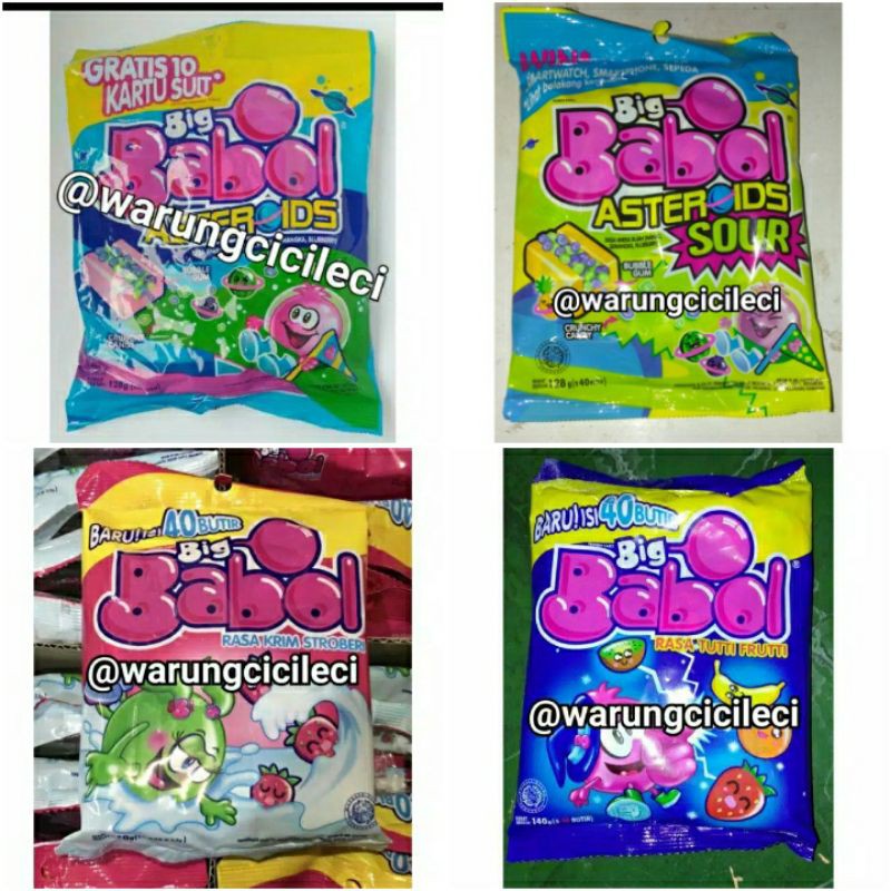 

BIG BABOL - BUBBLE GUM PERMEN KARET RASA ANEKA BUAH 128g -/+ 40butir