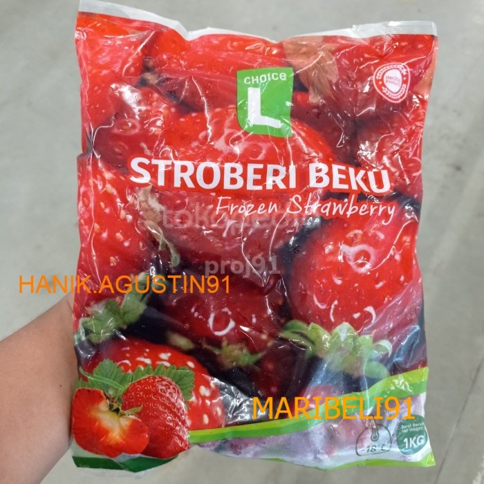 

Choice L Strawberry Frozen 1kg Beku Choice L MB91