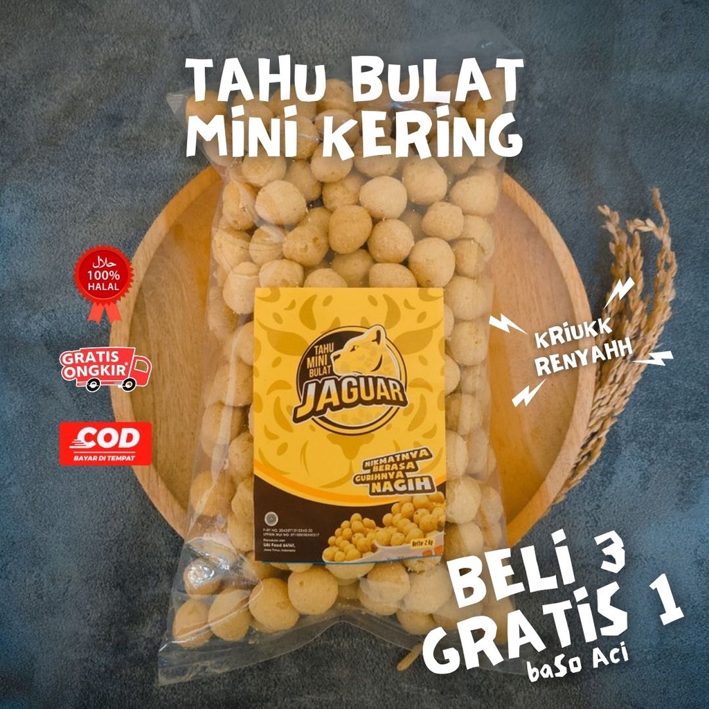 

Tahu Bulat Kering Makanan Ringan Keripik Tahu Keripik Tahu Bulat Mini Kering Termurah 100gr