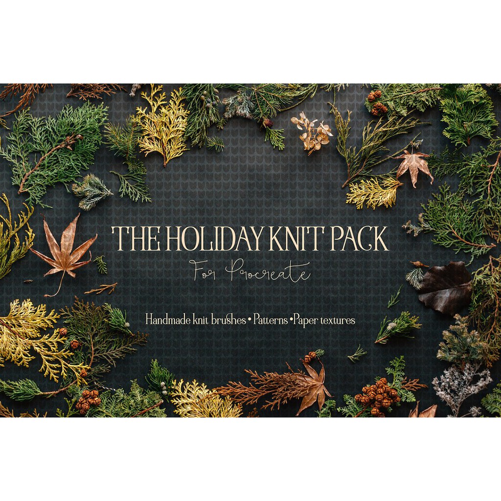 Procreate Brush - The Holiday Knit Pack for Procreate