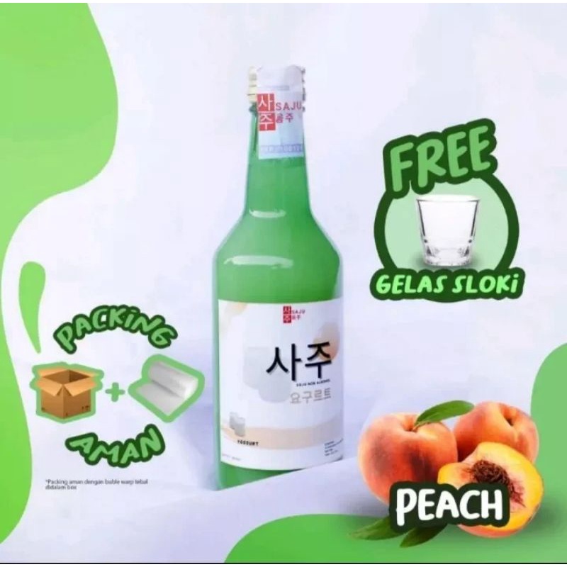 

SOJU NON ALKOHOL | 100% HALAL VARIAN PEACH | FREE SLOKI