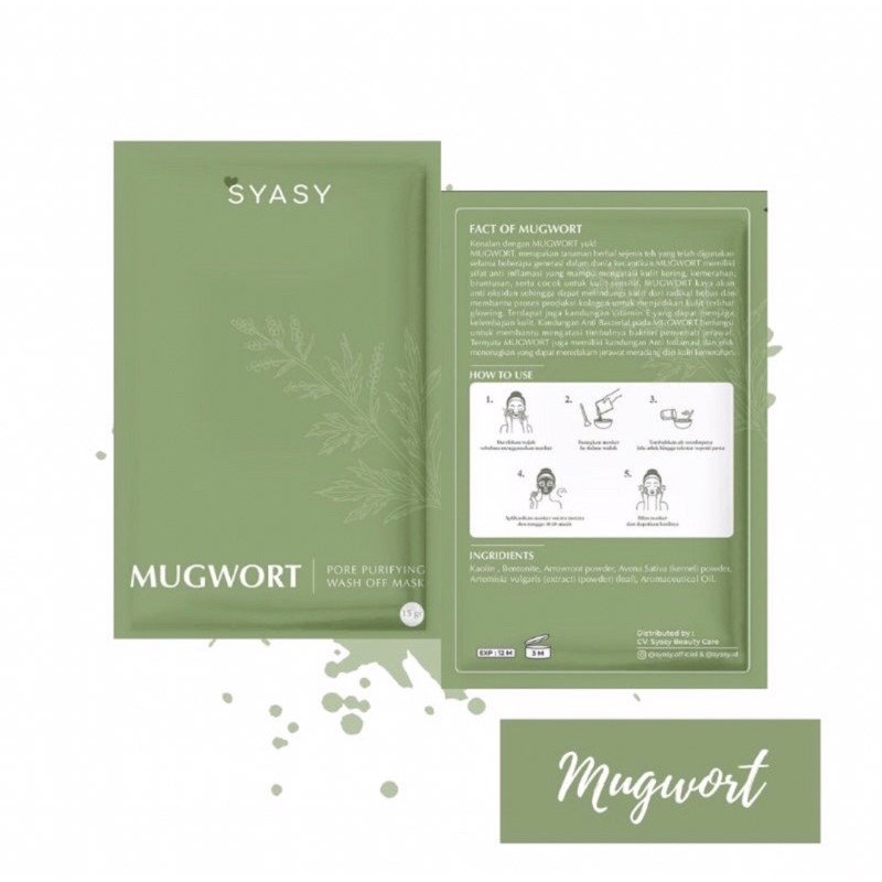 SYASY.ID [Official VIP] MASKER SYASY MUGWORT / SYASY MASK