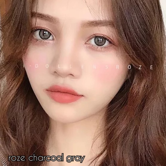 Softlens i-DoL Canna Roze Charcoal Gray (Abu-abu Gelap) - Princess Idol