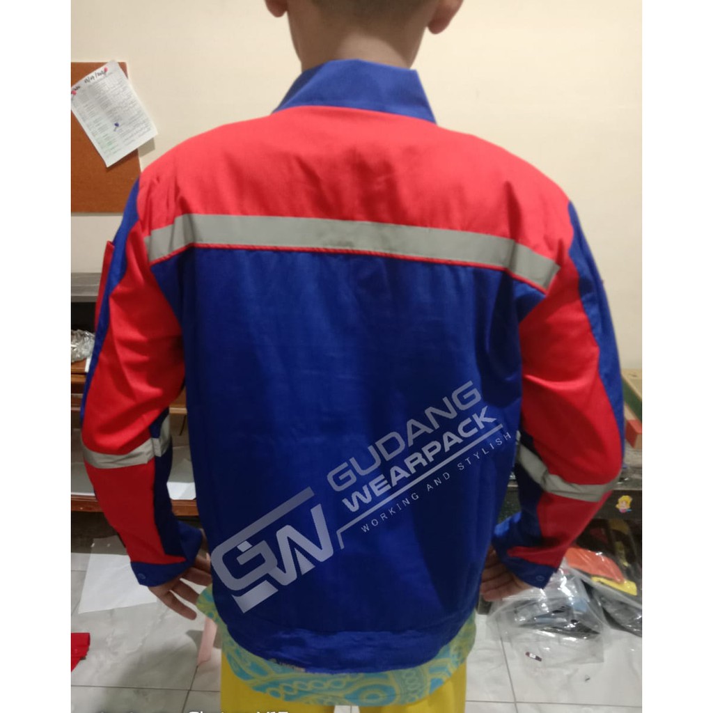 Gudang Wearpack - Baju Kerja Seragam Proyek Warna Benhur Merah