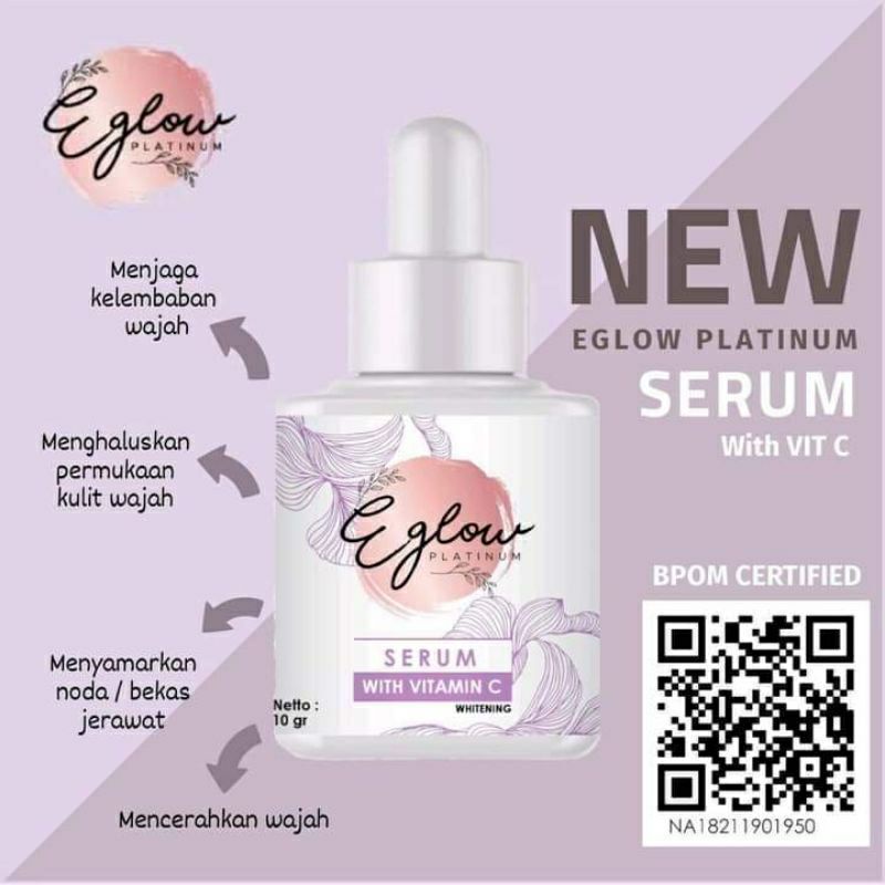 Serum Eglow Platinum Vit C / serum Eglow Bpom