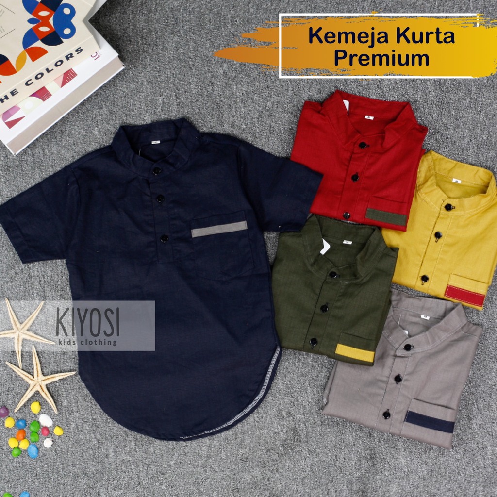 KIYOSI Baju Koko Kurta Anak Premium 1-5 Tahun