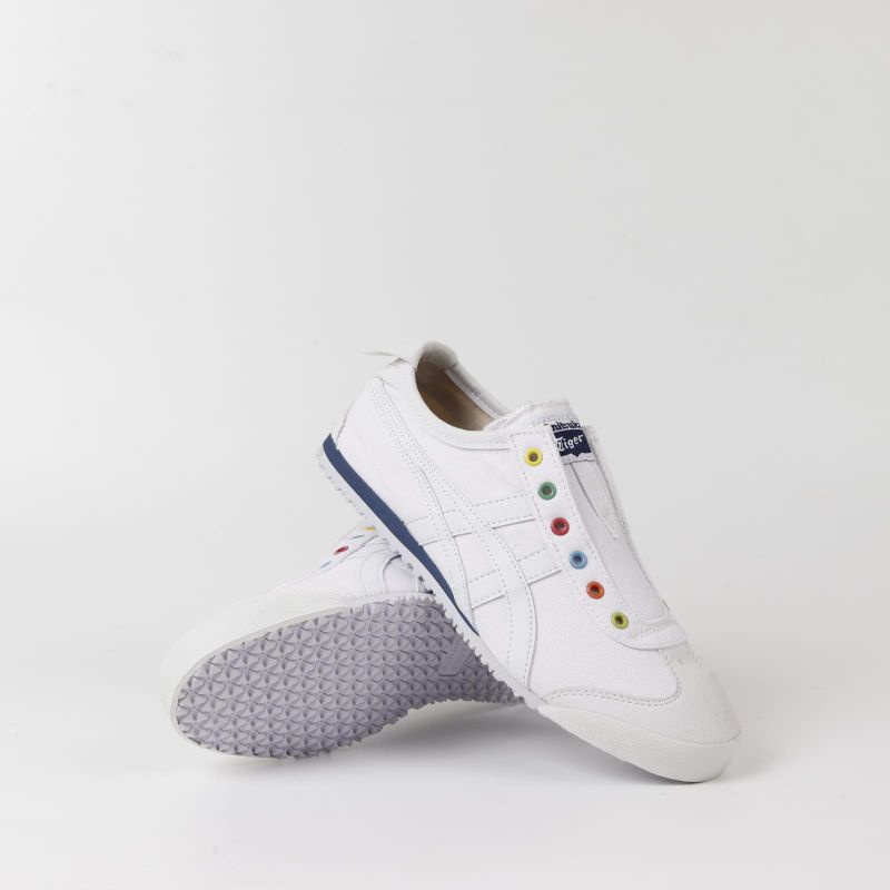 Onitsuka Tiger Mexico 66 Slip On Ring Rainbow White Navy ORIGINAL Material