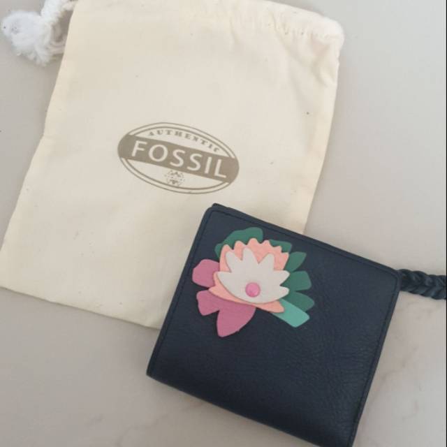 Fossil mini wallet navy