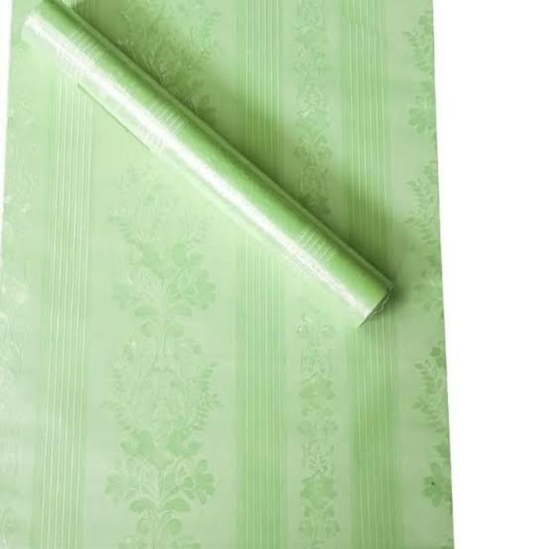 wallpaper dinding embos hijau