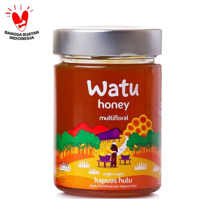 

madu- watu multifloral honey - kapuas hulu (west kalimantan) 400gr -madu.