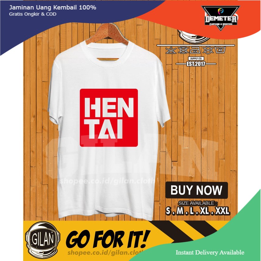 KAOS BAJU DISTRO HENTAI JEPANG ANIME MANGA - Demeter.Cloth