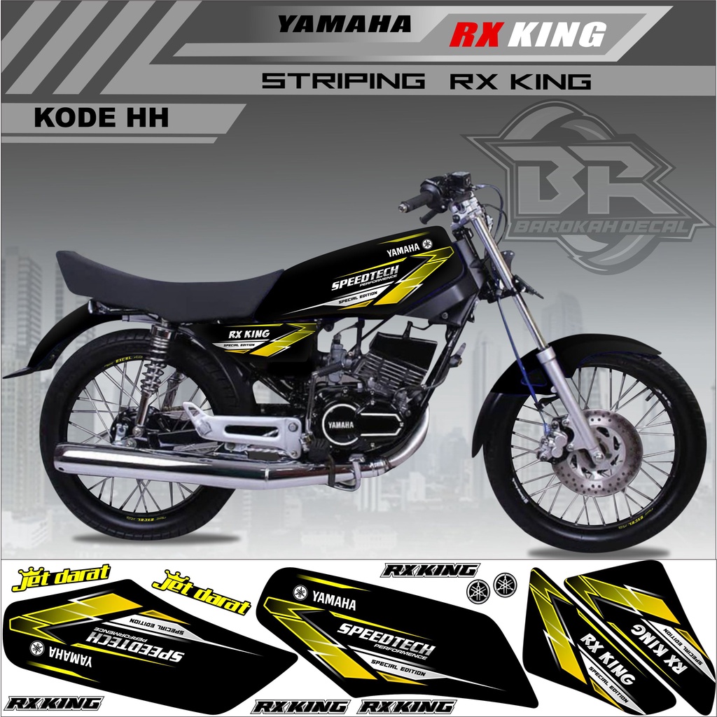 Sticker Rx King Variasi Stiker Lis Striping Rx King Kode HH