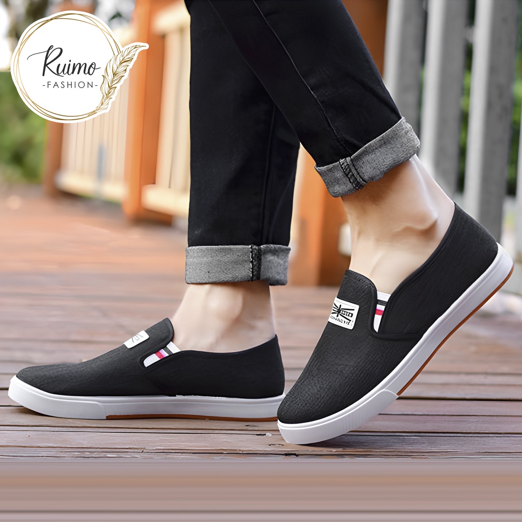 Sepatu Slip On Pria High Quality Premium Import - 188