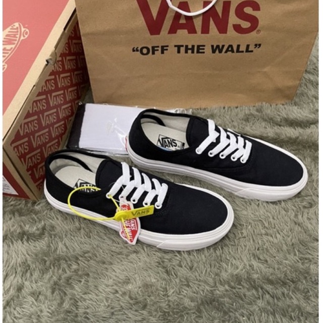 SEPATU VANS AUTHENTIC GARADE ORI BLACK WHITE