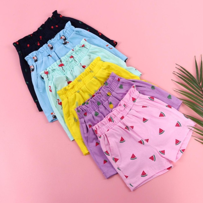 r011j024f4 Celana Pendek Anak Perempuan Lucu, Hotpants Yellow - 2 S20Frfr57