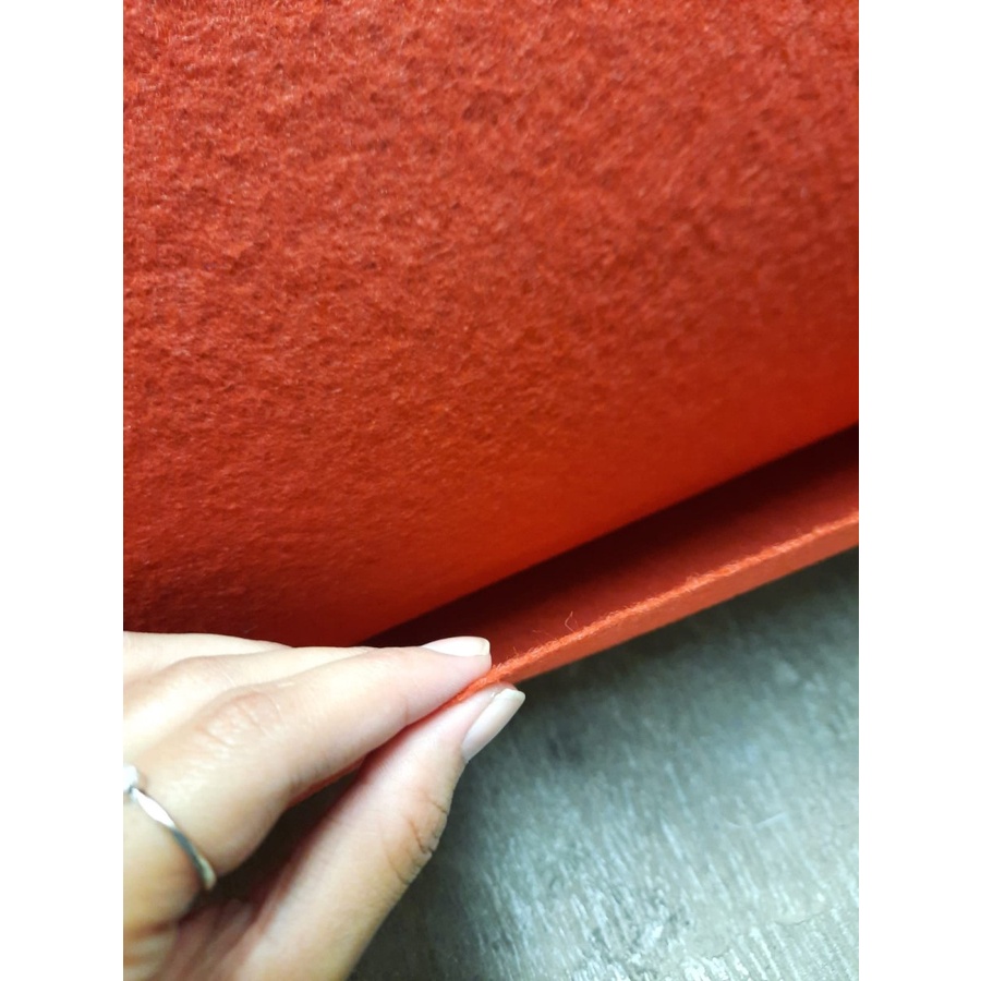 Karpet Bludru Polos 0,5x3m [METERAN] Bulu CAYLA RED Lebar 3 meter, Murah, Pameran, Exhibition, Alas duduk, Kasur-4