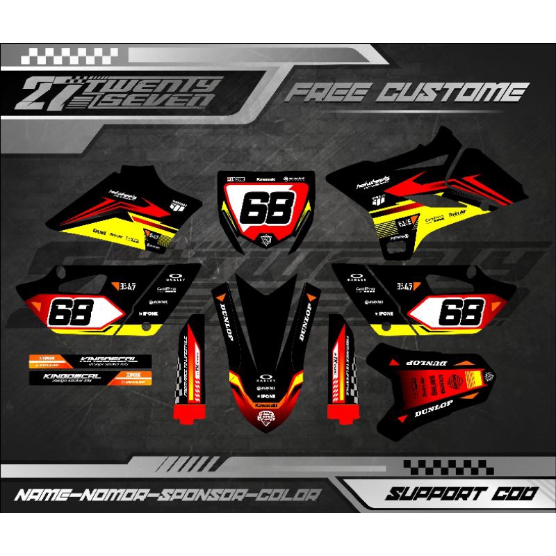 DECAL YZ 85 NEW BEBEK STANDAR FULL BODY