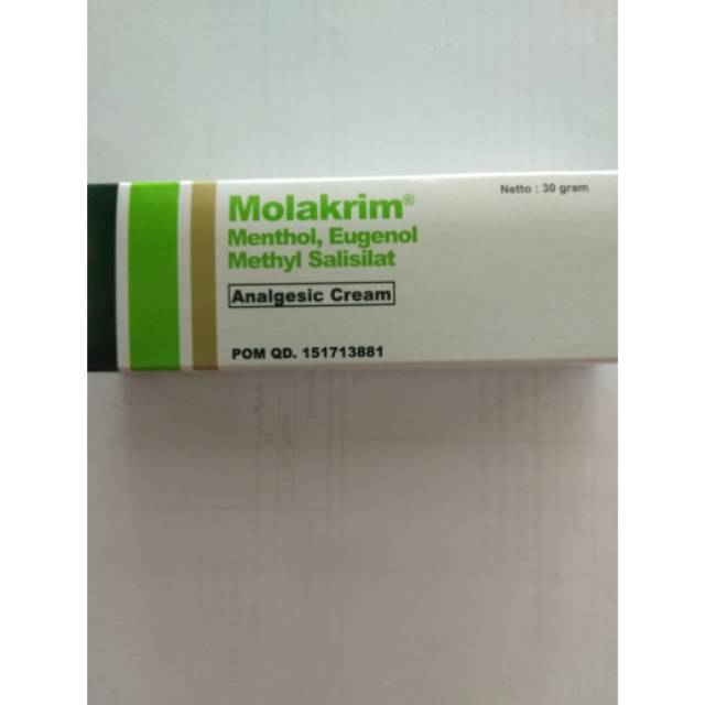 MOLAKRIM SALEP ANALGESIC CREAM ANTI NYERI OTOT 30GR AMPUH